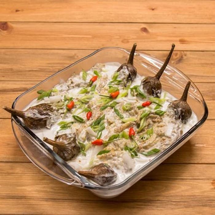 Grilled eggplant with coconut milk image